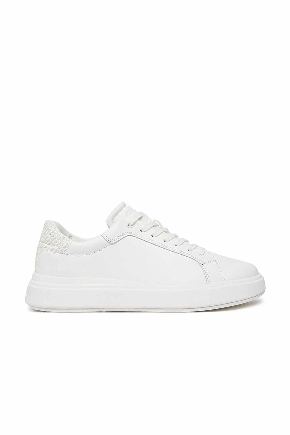 Erkek Low Top Lace Up Woven Sneaker Ayakkabı - Beyaz | 44