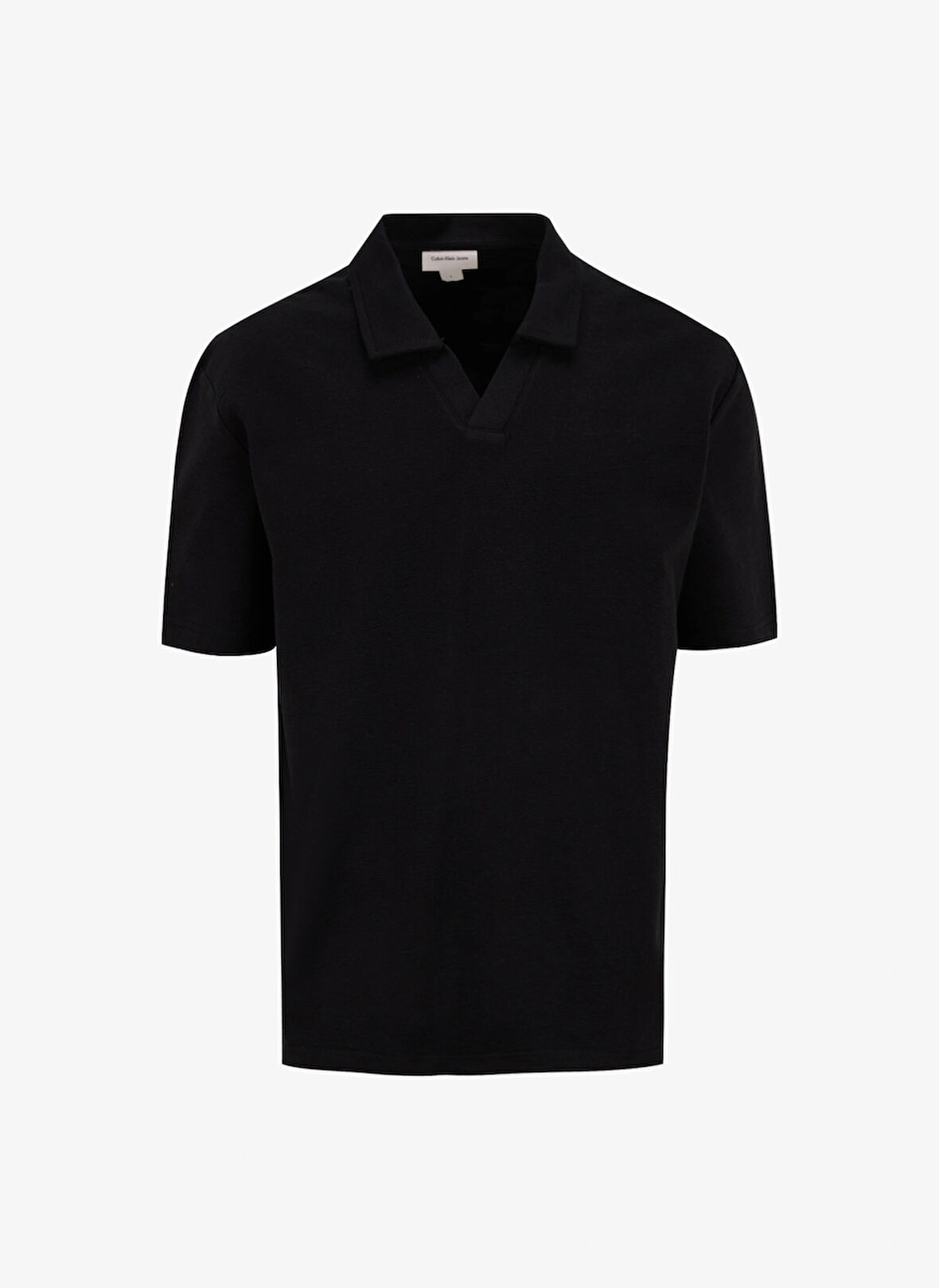 Calvin Klein Jeans Siyah Erkek Polo T-Shirt J30J327415BEH TEXTURED CREPE POLO