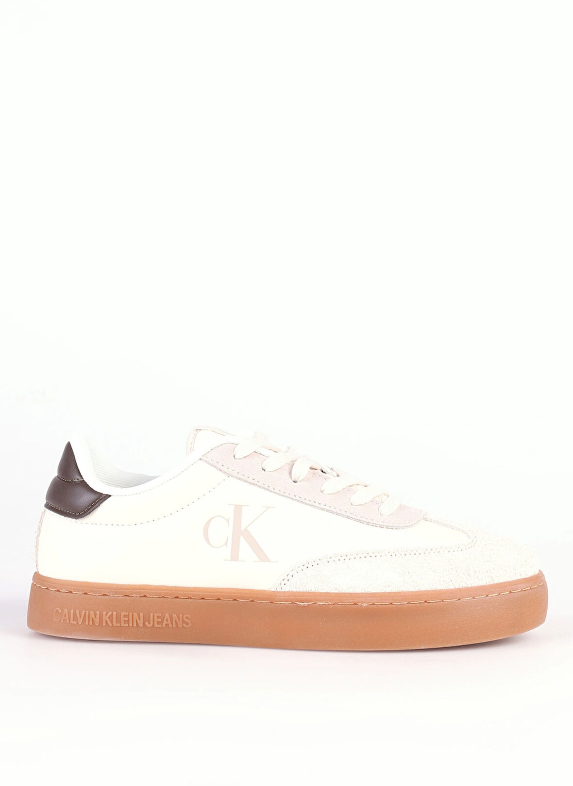 Calvin Klein Ekru Erkek Sneaker CLASSIC CUPLOWLACEUP LTH FAD