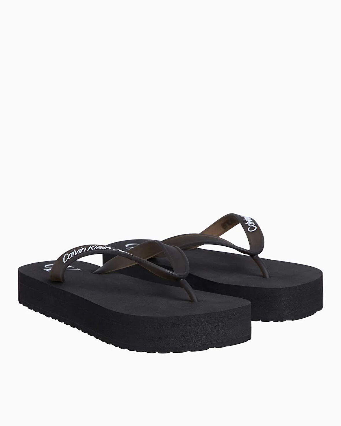 Calvin Klein Beach Flatform Flip Flops Terlik