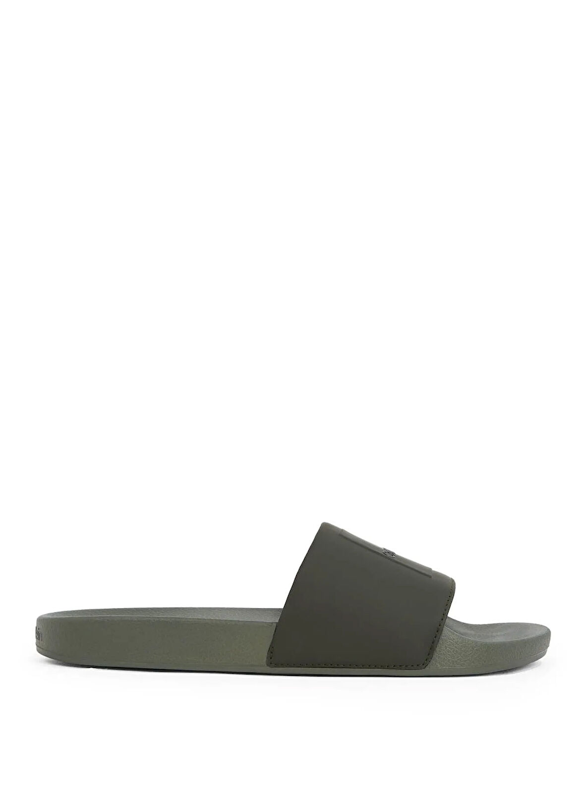 Calvin Klein Haki Erkek Plaj Terliği POOL SLIDE W/ CK SQUARE