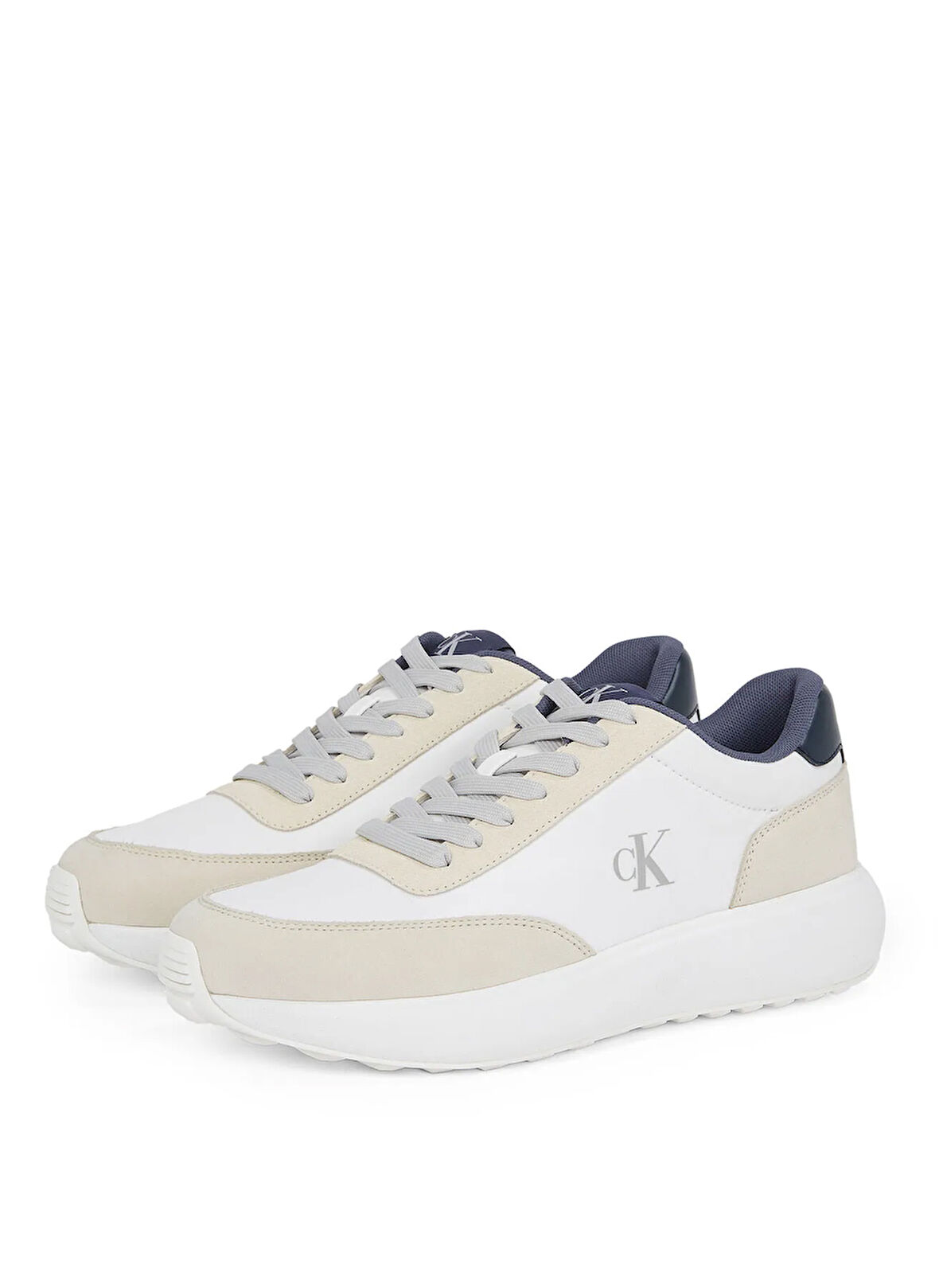Calvin Klein Beyaz Erkek Sneaker ATHLEISURE RUNNER LACEUP MIX