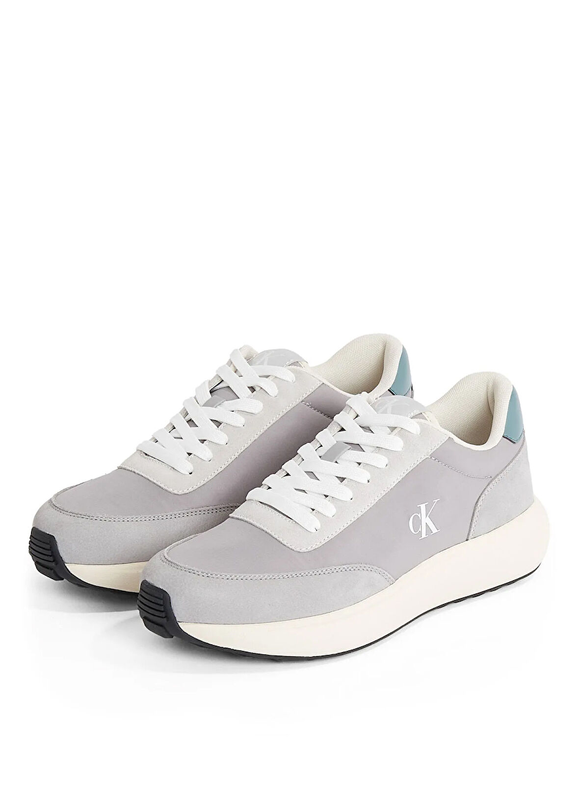 Calvin Klein Gri Erkek Sneaker ATHLEISURE RUNNER LACEUP MIX