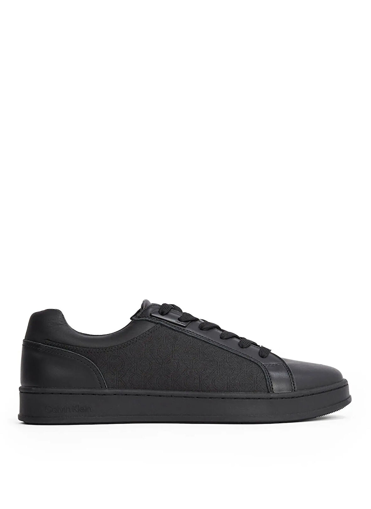 Calvin Klein Siyah Erkek Sneaker LOW TOP LACE UP EYELET JAQ MONO