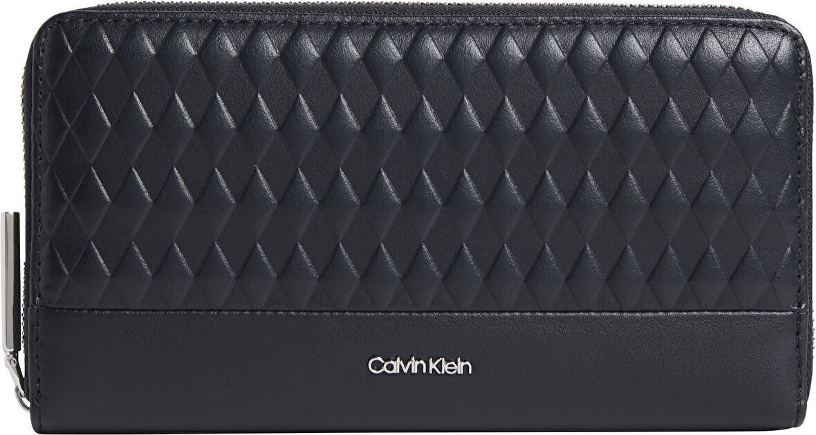 CALVIN KLEIN MINI QUILT LARGE ZIP AROUND Cüzdan