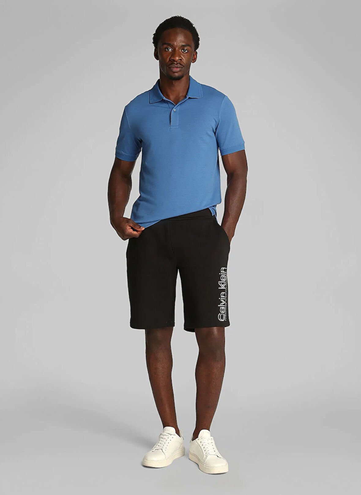 Calvin Klein Mavi Erkek Polo T-Shirt K10K114484CE4