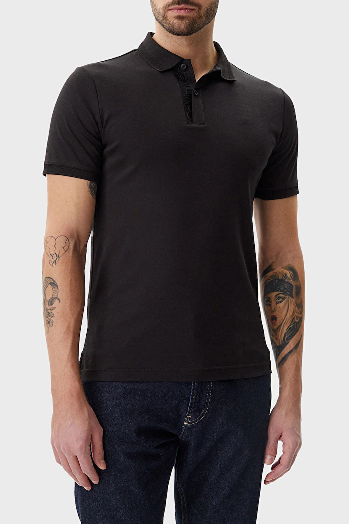 Calvin Klein Erkek Polo Yaka T Shirt K10K114135 BEH