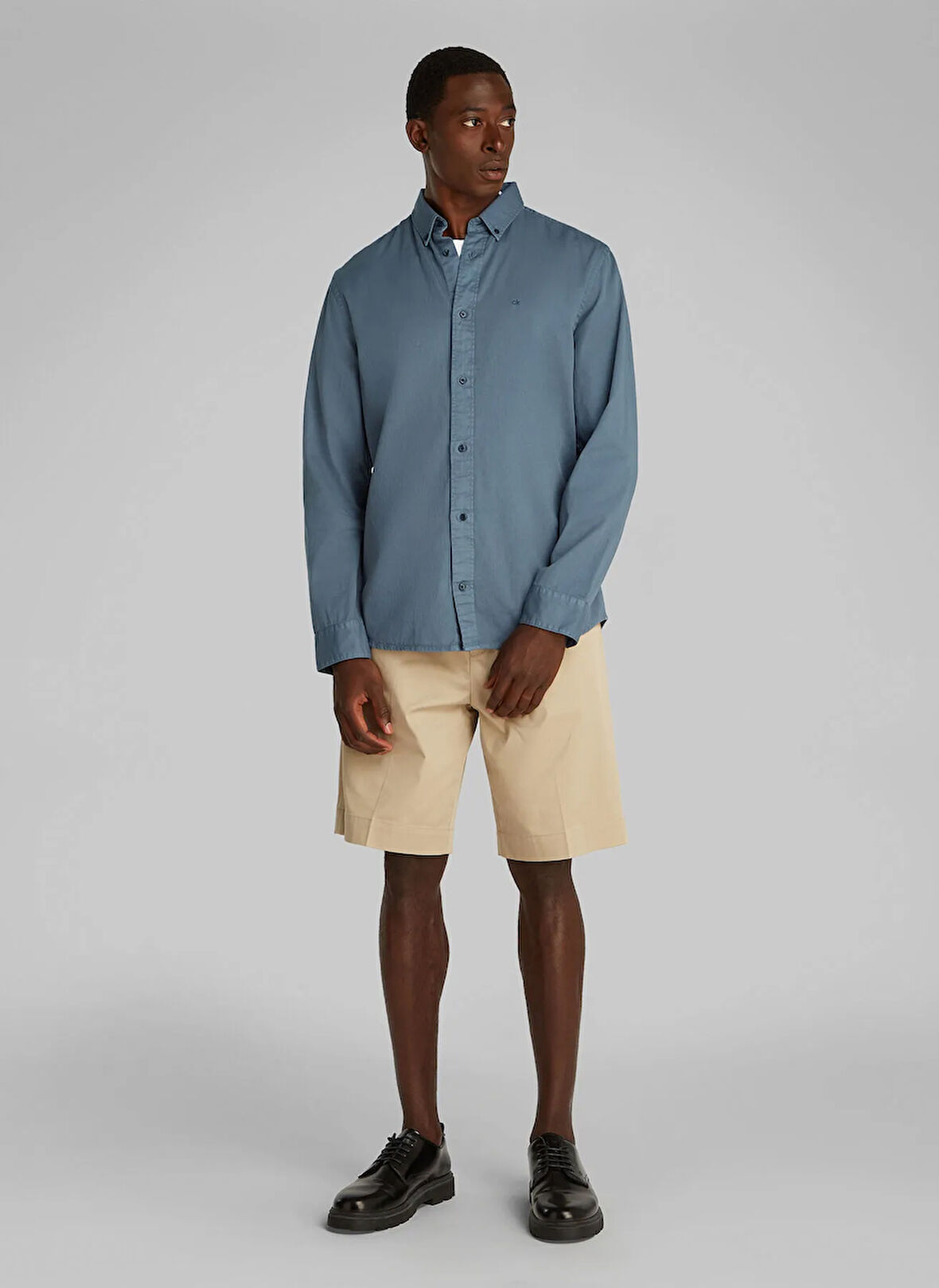 Calvin Klein Gri Erkek Gömlek K10K114200PCP