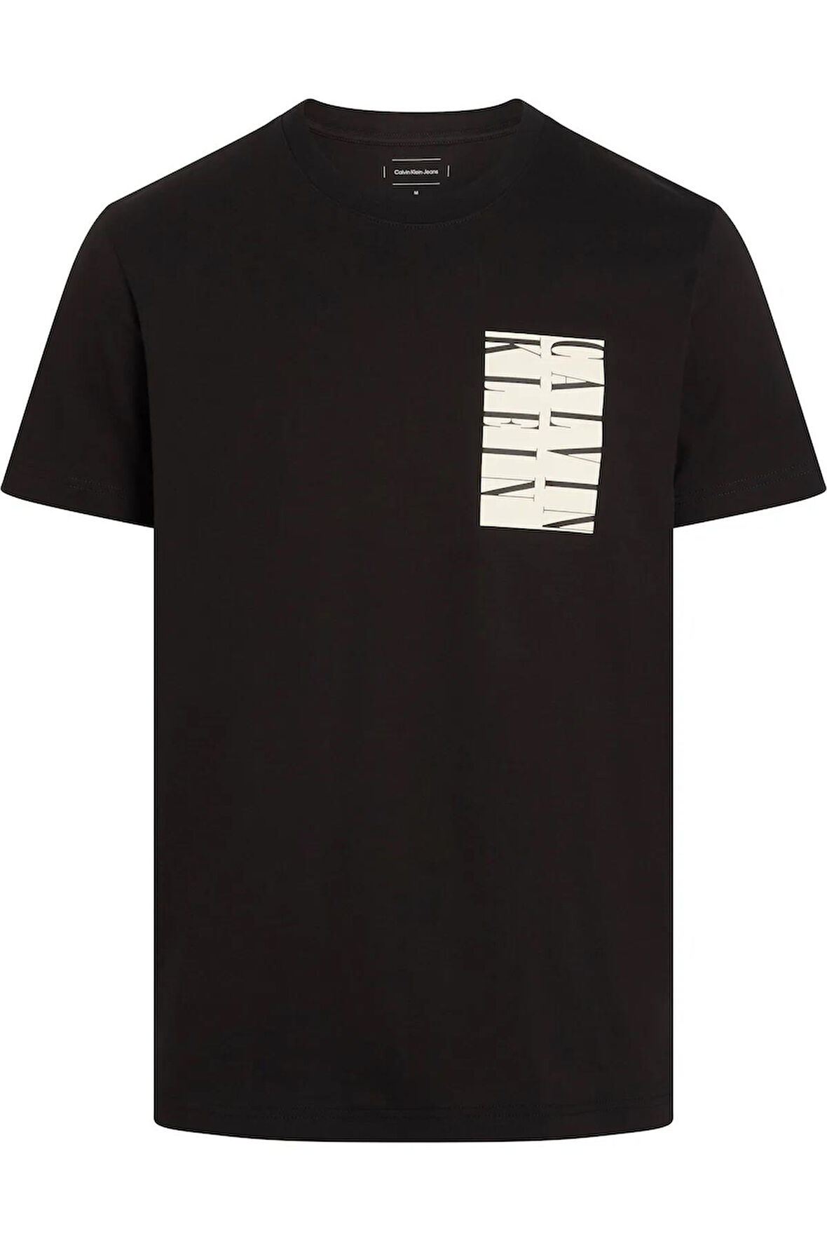 Calvin Klen Serıf Box Graphıc Tee Erkek T-Shirt J30J327474