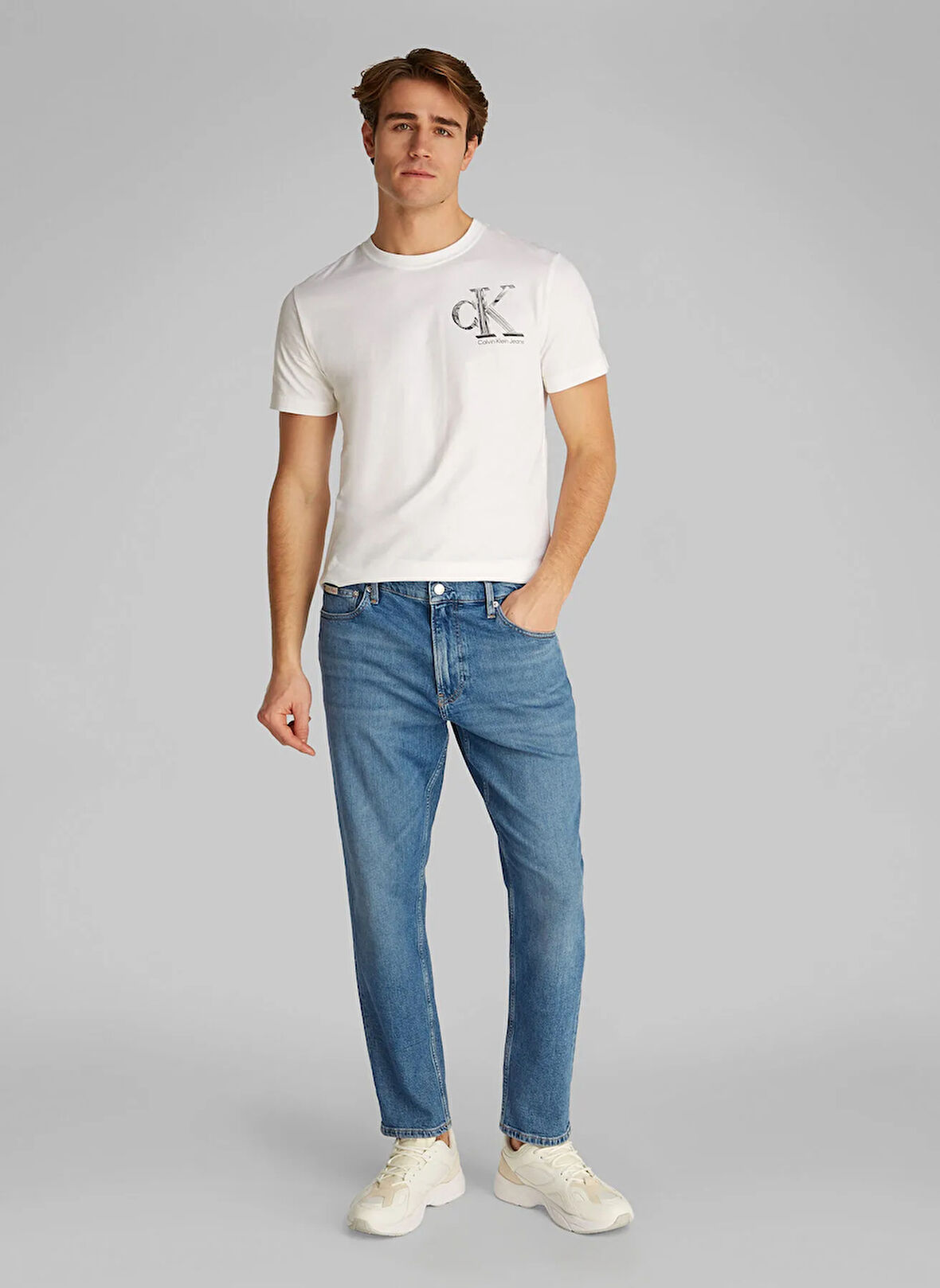 Calvin Klein Jeans Normal Bel Standart Erkek Denim Pantolon J30J3271751A4 DAD JEAN