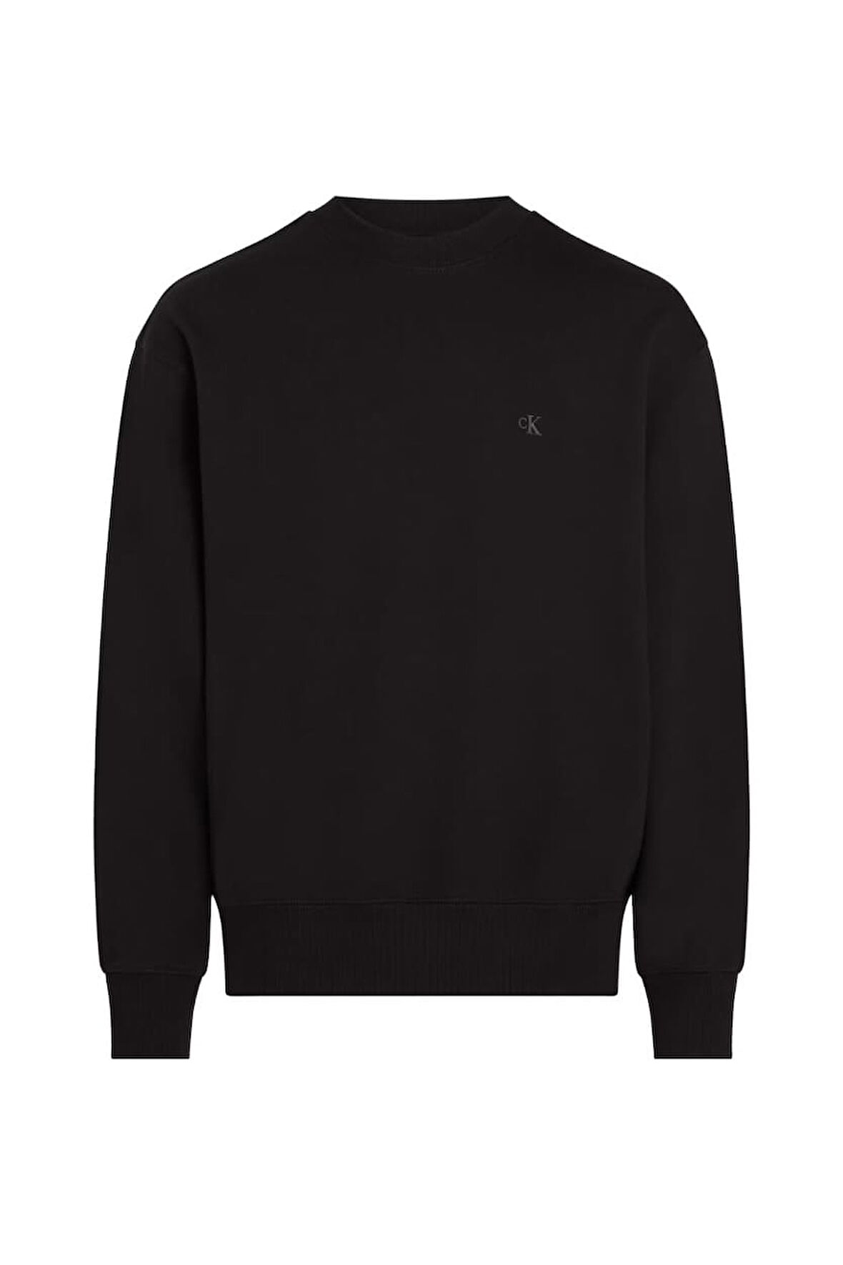 Erkek Ck Terry Sweatshirt - Siyah | XXL