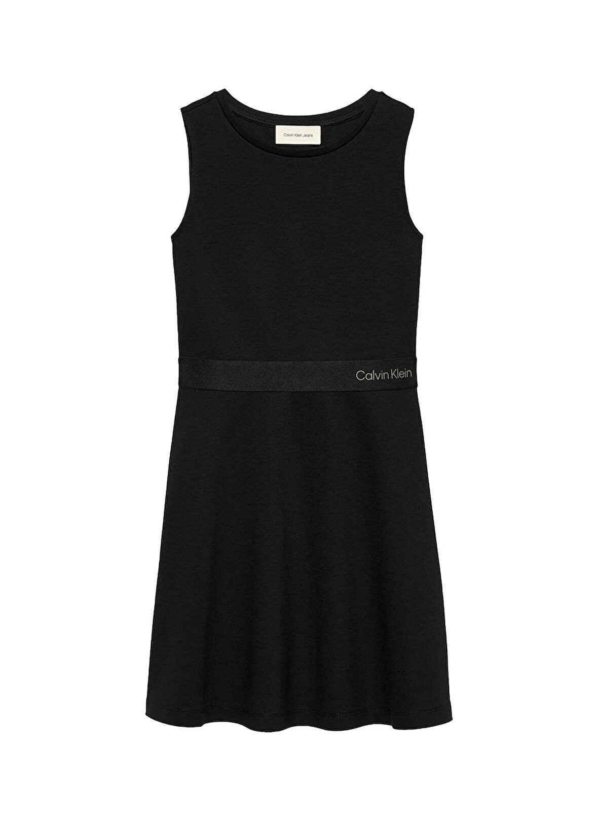 Calvin Klein Baskılı Siyah Kız Çocuk Orta Elbise IG0IG02910BEH