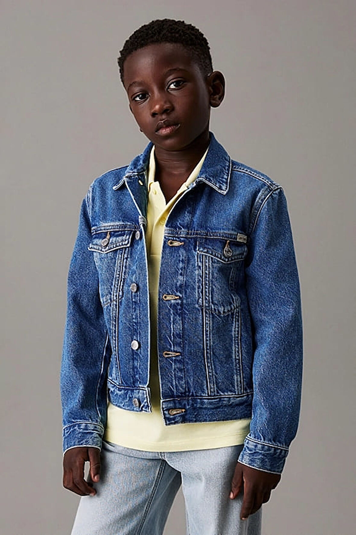 Erkek Çocuk Ck Bright Denim Ceket - Mavi | 14 Yaş