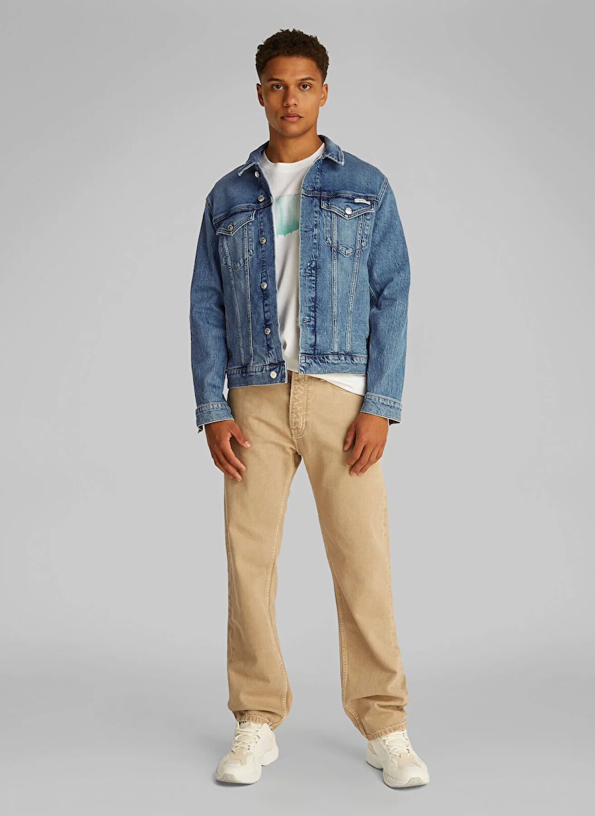 Calvin Klein Jeans Erkek Denim Ceket J30J3275881BJ SLIM DENIM JACKET