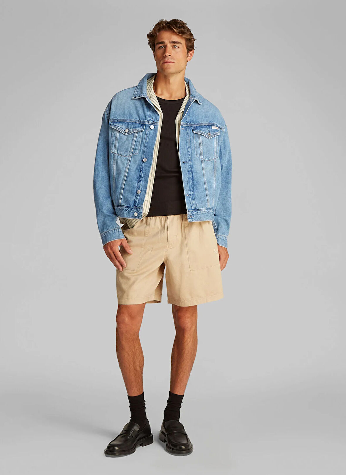 Calvin Klein Jeans Erkek Denim Ceket J30J3275871A4 RELAXED DENIM JACKET