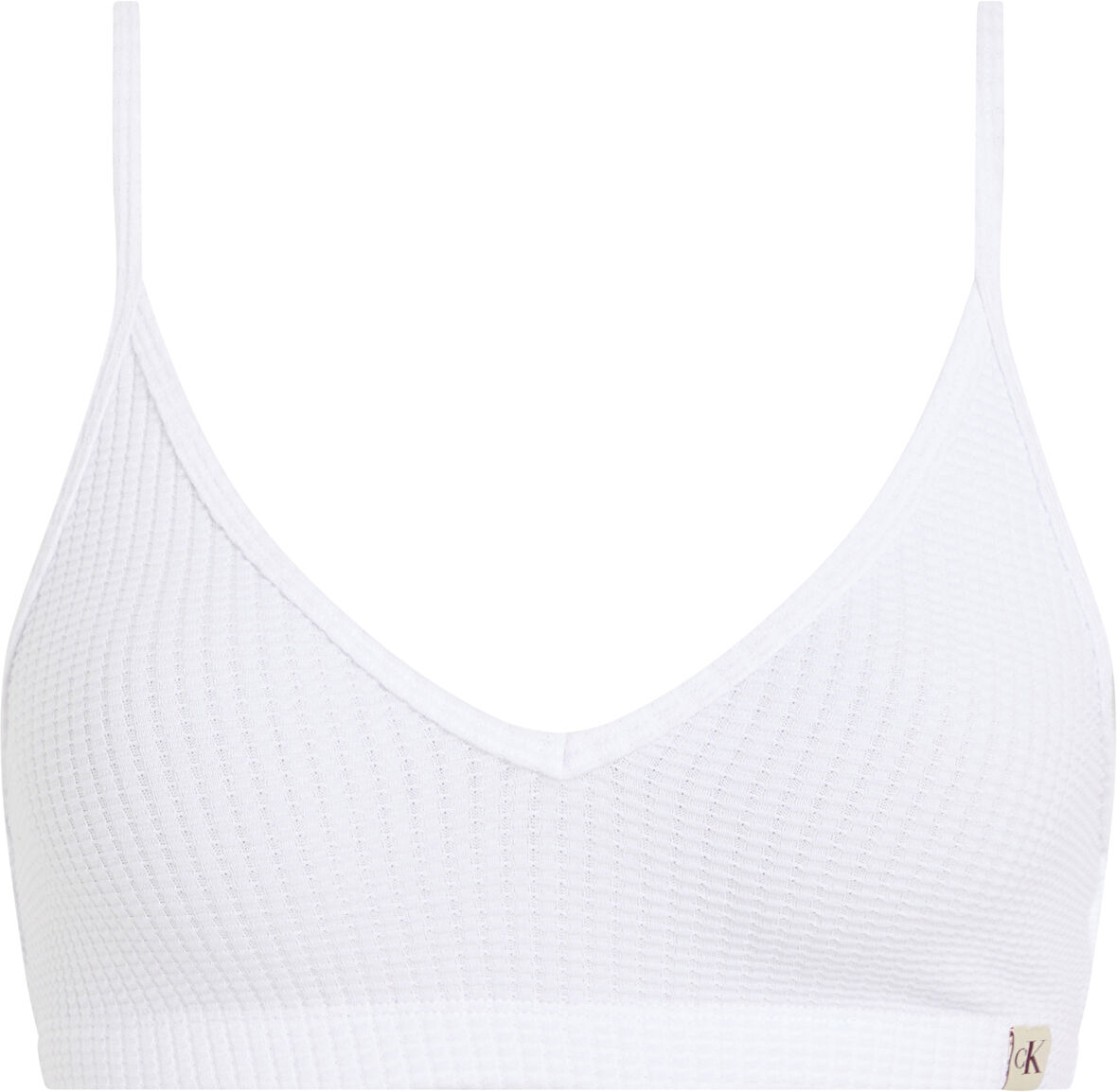 CALVIN KLEIN WAFFLE TEXTURE BRALETTE TOP Spor Sütyeni