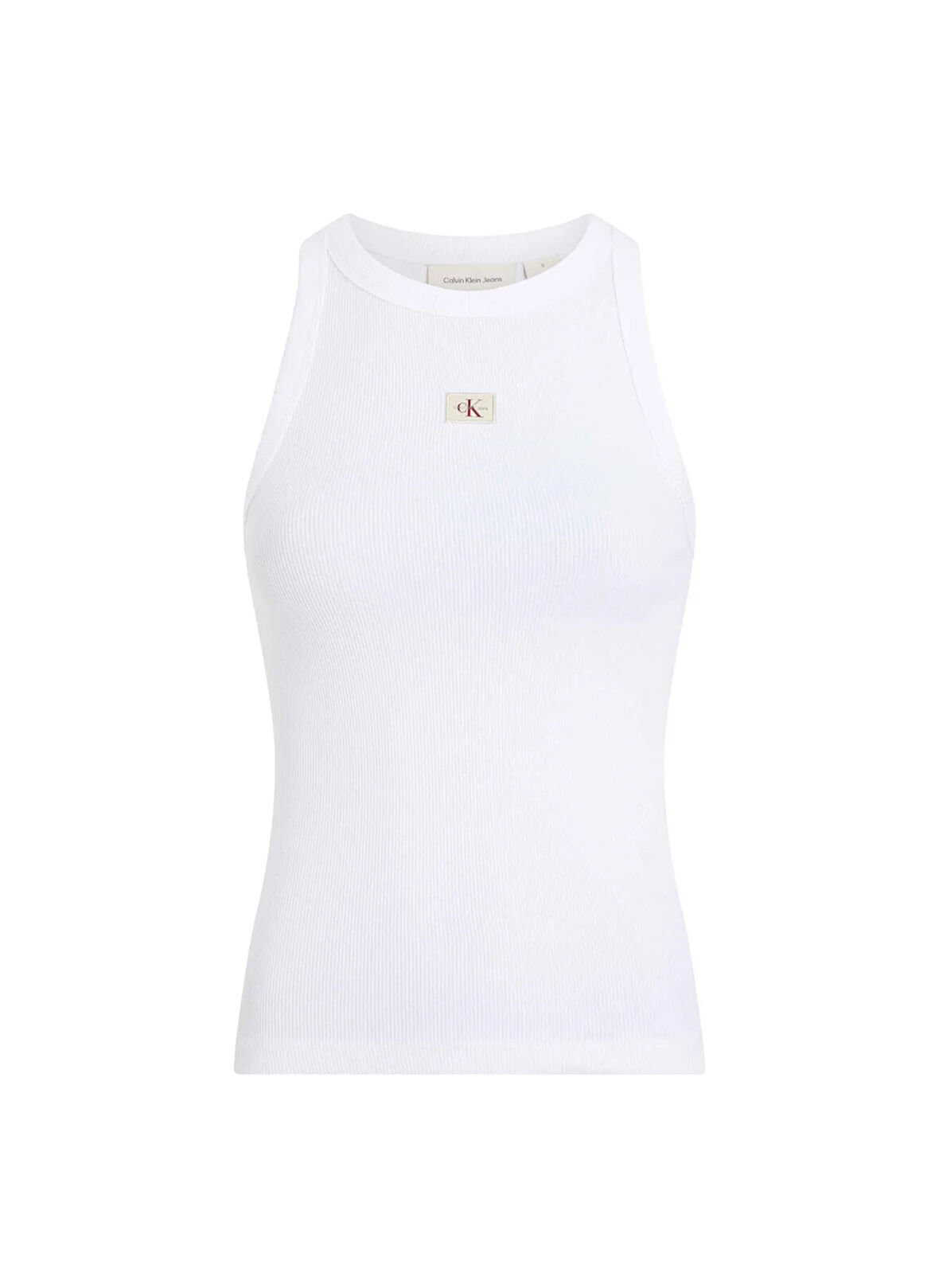 Calvin Klein Jeans Yuvarlak Yaka Düz Beyaz Kadın T-Shirt J20J225302YAA