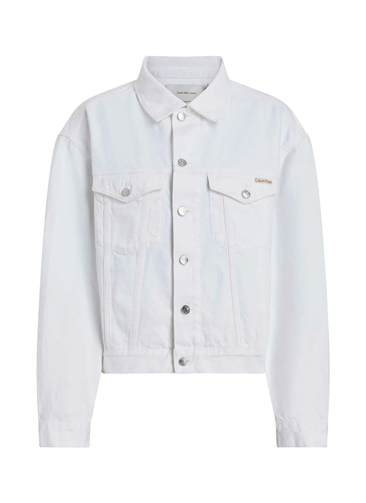 Calvin Klein Jeans Beyaz Kadın Denim Ceket J20J2251811AA