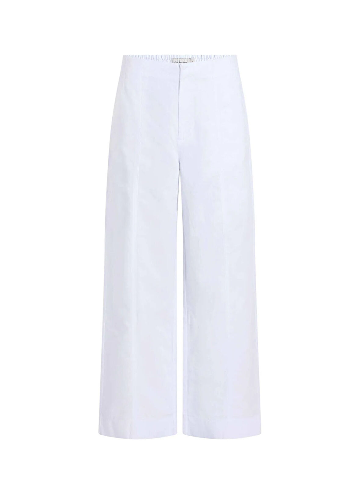 Calvin Klein Jeans Yüksek Bel Normal Beyaz Kadın Pantolon J20J225340YAA