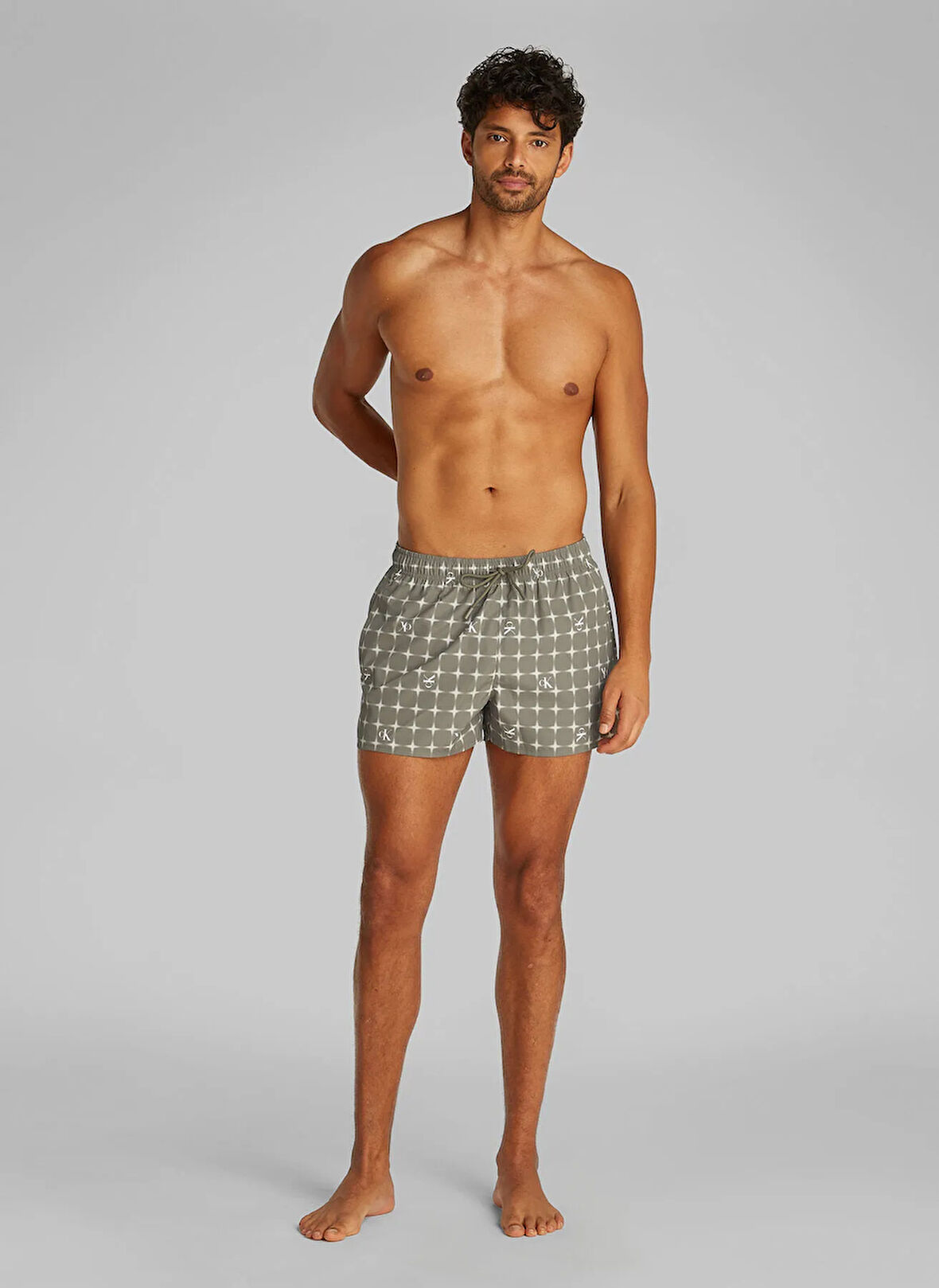 Calvin Klein Yeşil Erkek Şort Mayo KM0KM011720H8