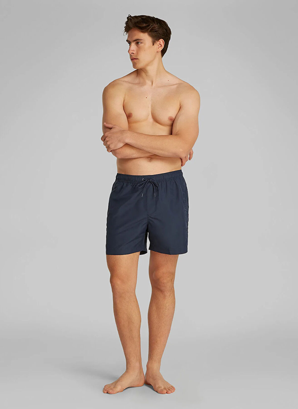 Calvin Klein Mavi Erkek Şort Mayo KM0KM01166CEF