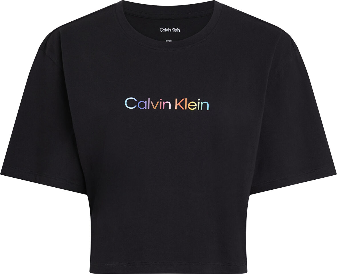 CALVIN KLEIN COTTON BOXY CROP PRIDE TEE T-Shirt