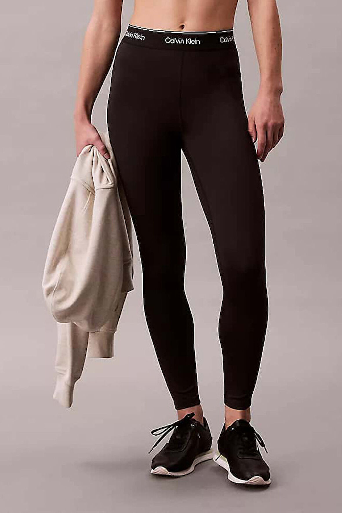 Kadın Yüksek Bel Bilek Boy (7/8) Tayt - Siyah | XL