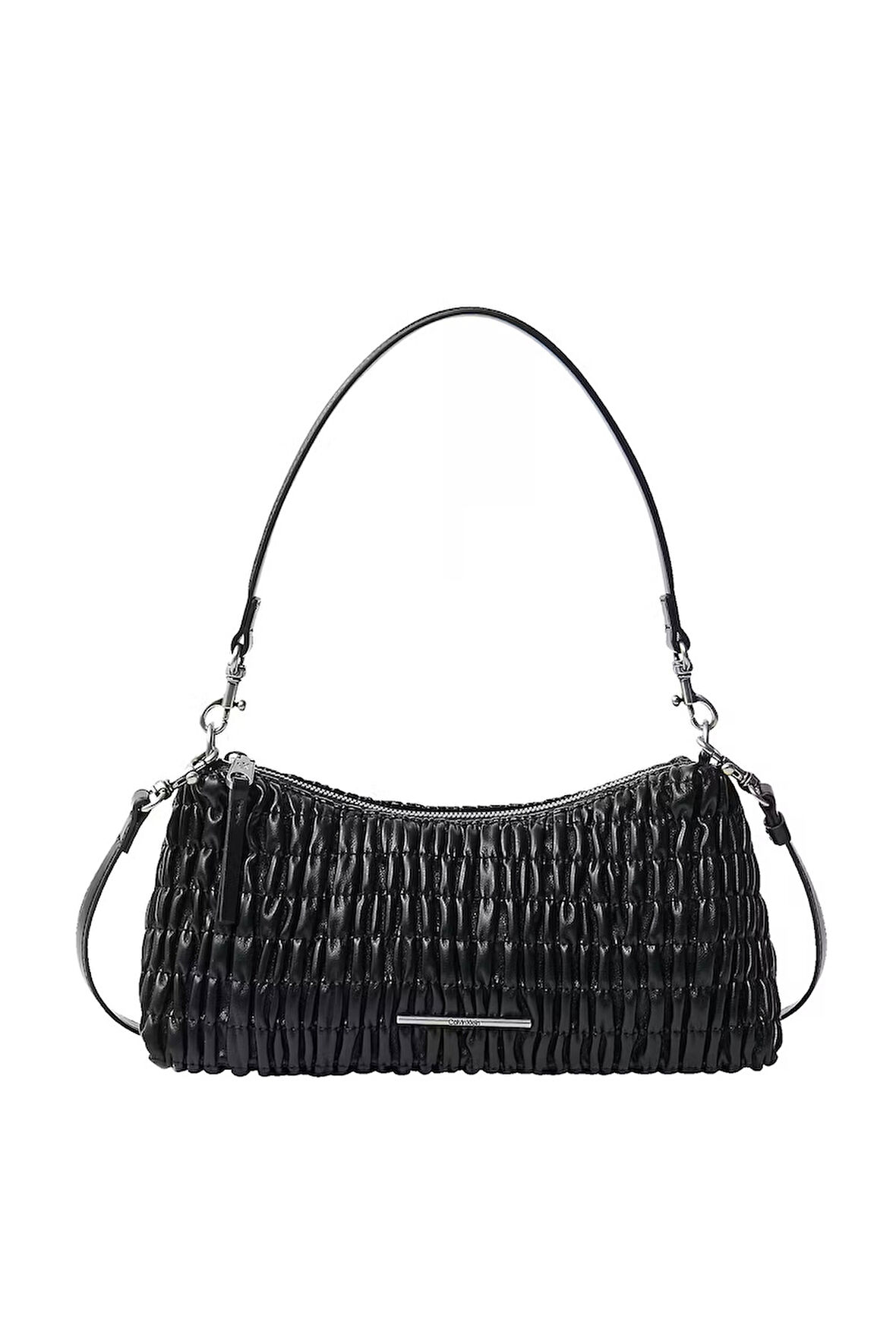 Kadın Rouched Omuz Çantası - Siyah  | undefined