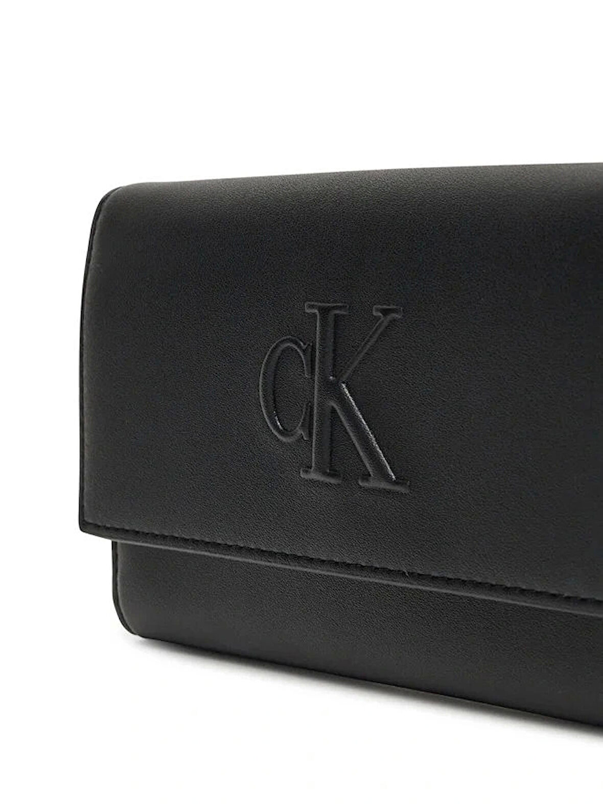 Calvin Klein SCULPTED LONG FOLD STRAP Kadın Siyah Cüzdan LV04K1006G-UB1