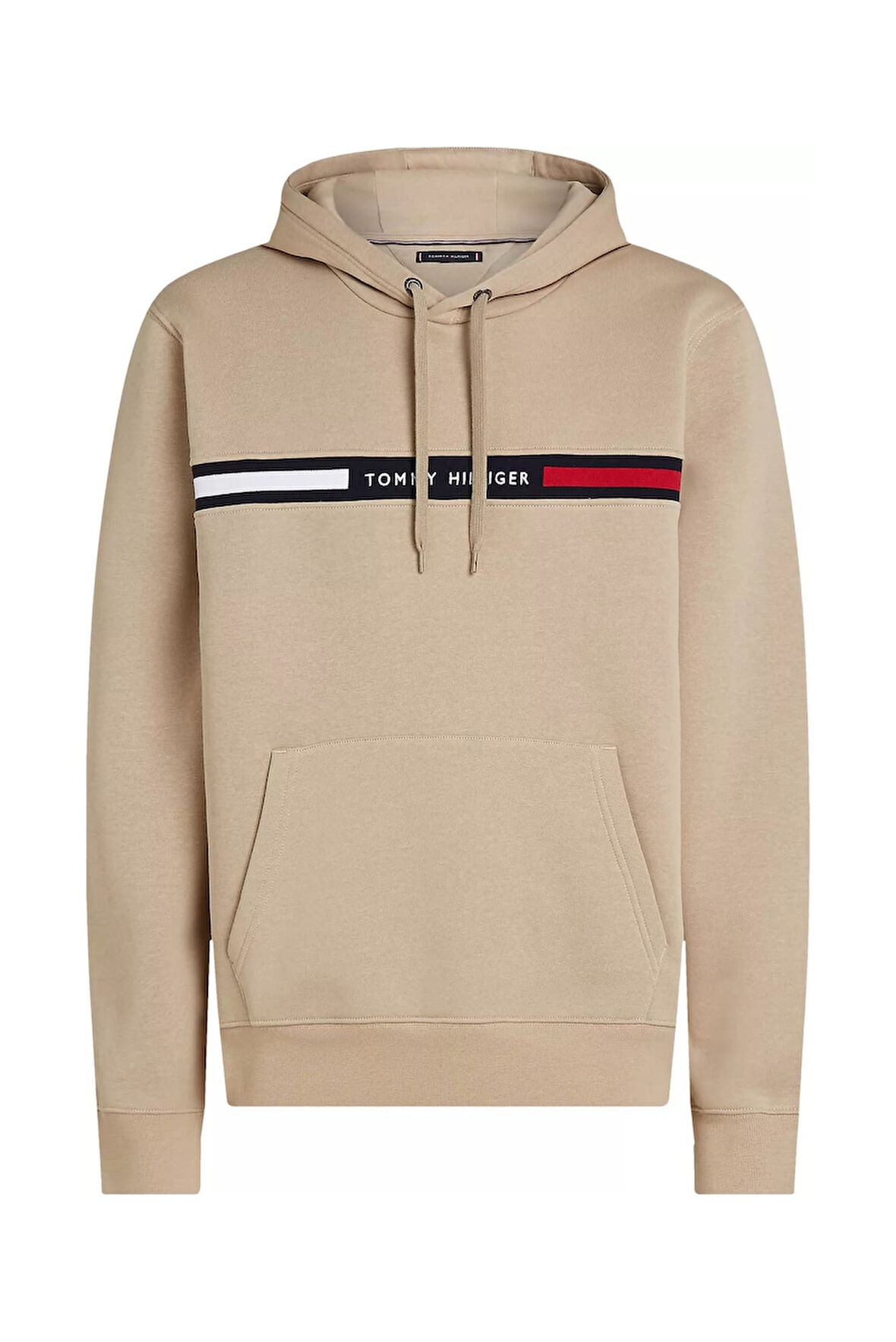 Erkek Th Chest Logo Drawstring Sweatshirt - Bej | XL