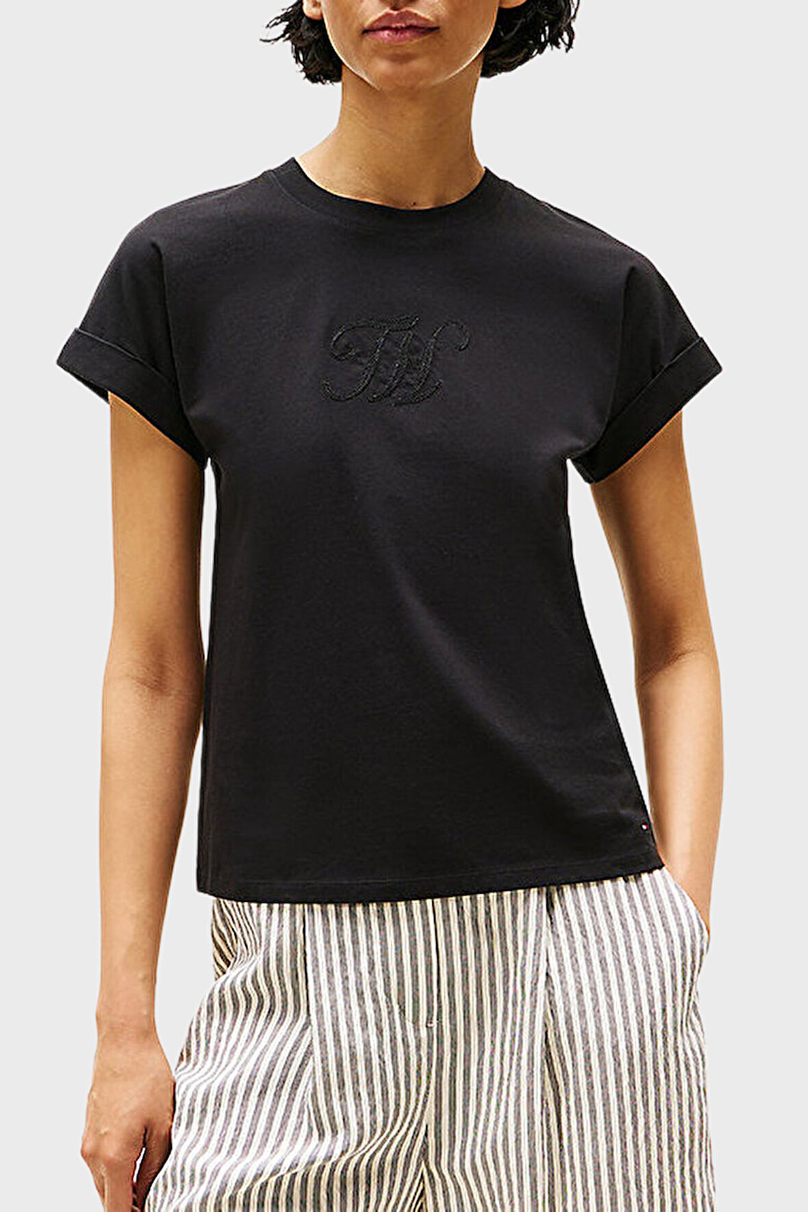 Tommy Hilfiger Kadın T Shirt WW0WW47157 BDS