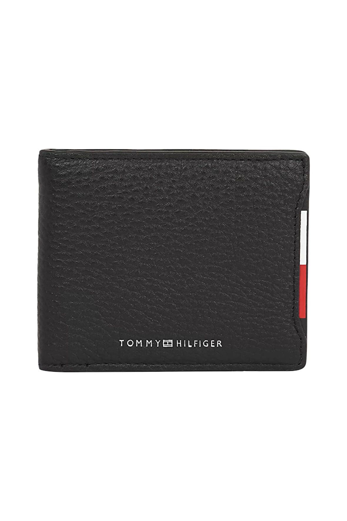 Erkek Logolu ve Şerit Detaylı Cüzdan - Siyah | undefined