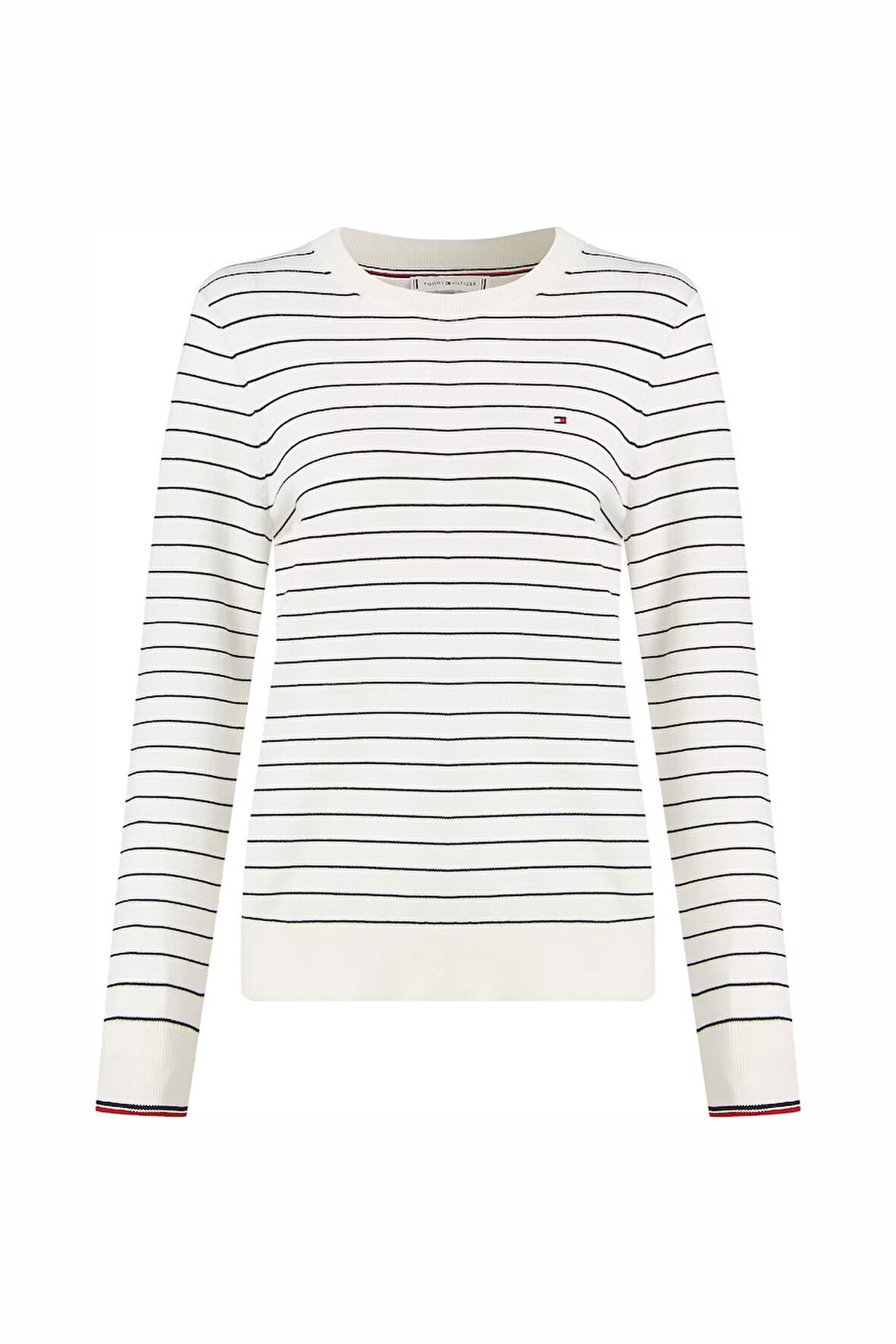 Kadın Co Jersey Stitch Kazak - Beyaz  | S