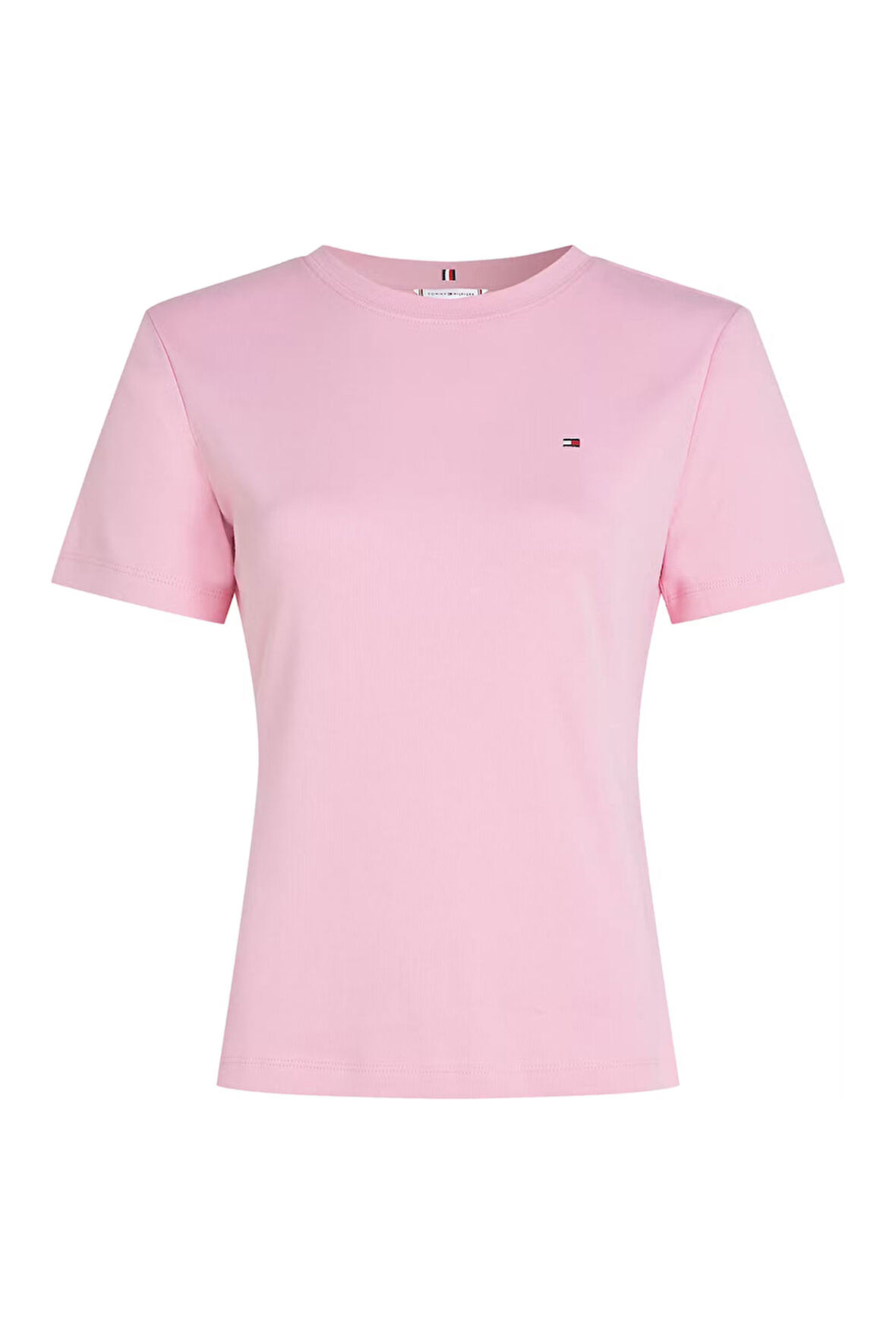 Kadın Slim Cody Açık Bisiklet Yaka Kısa Kollu T-Shirt - Pembe  | S