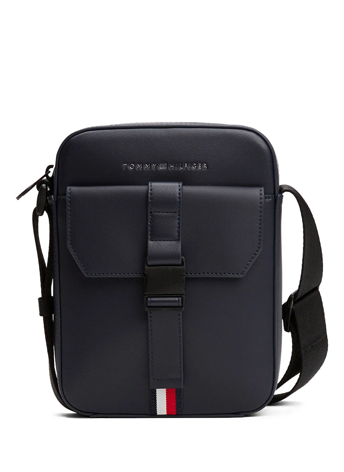 Tommy Hilfiger Lacivert Erkek Postacı Çantası TH FOUNDATION MINI REPORTER
