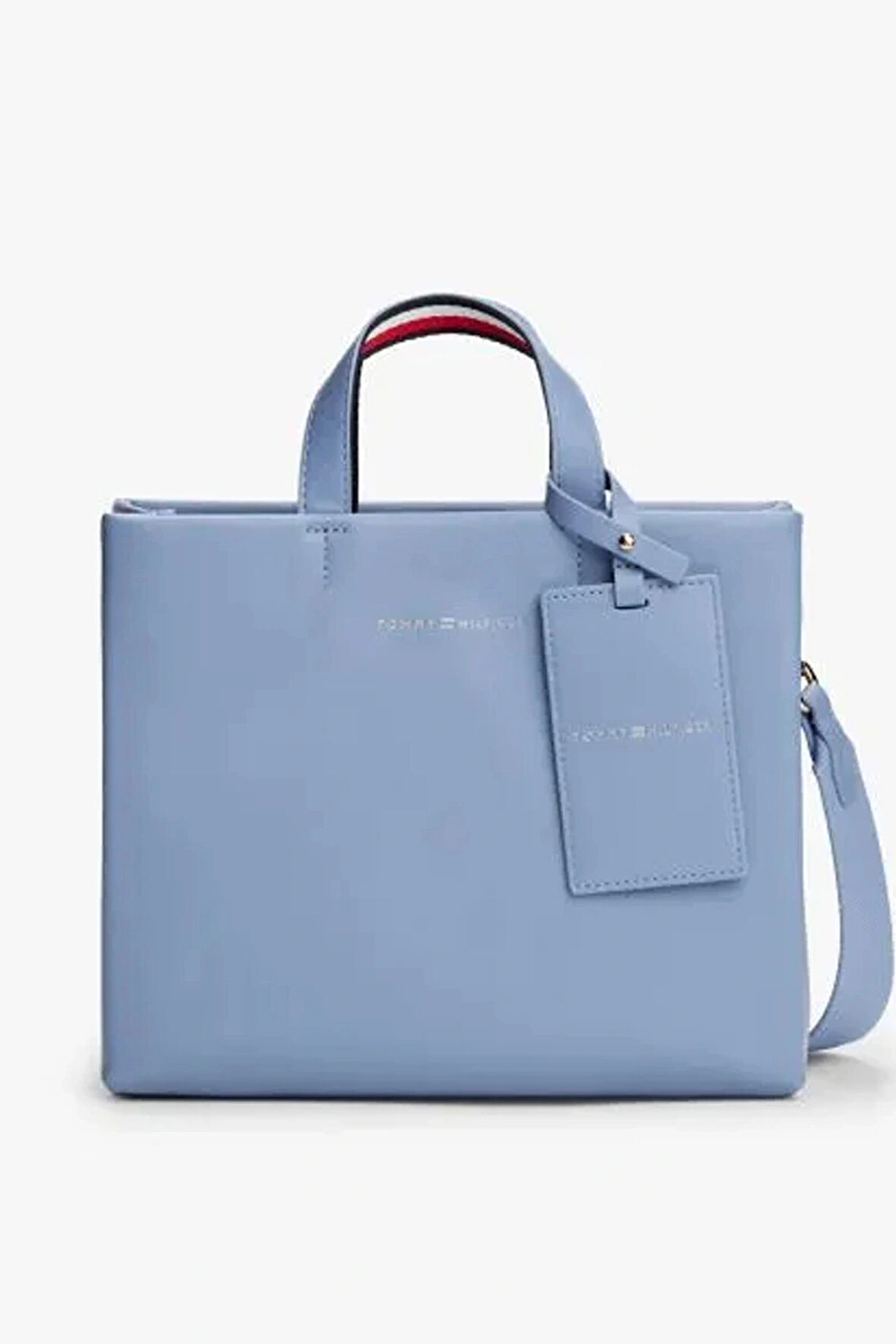 Tommy Hilfiger TH ESTABLISHED MED SHOPPER Kadın Mavi Çanta AW0AW17508C2B
