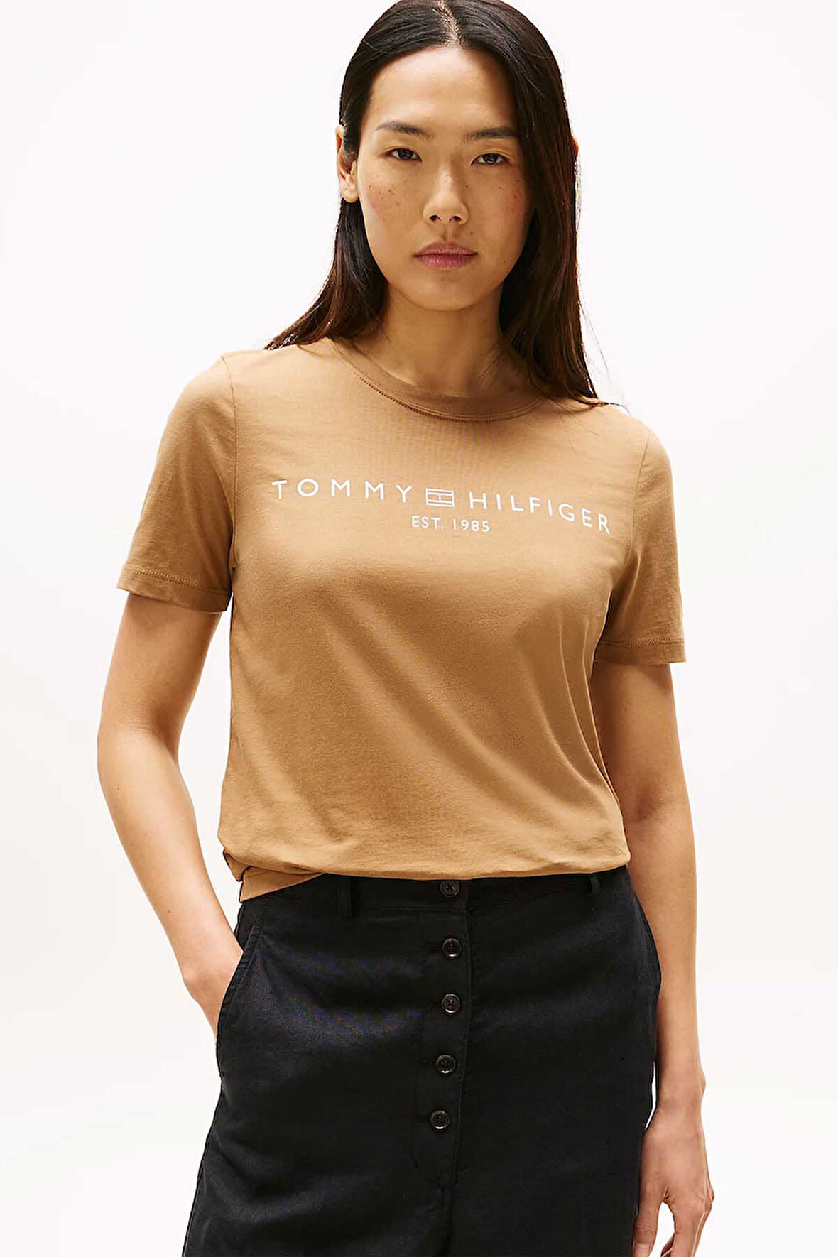 Kadın Regular Corp Logo Kısa Kollu T-Shirt | L