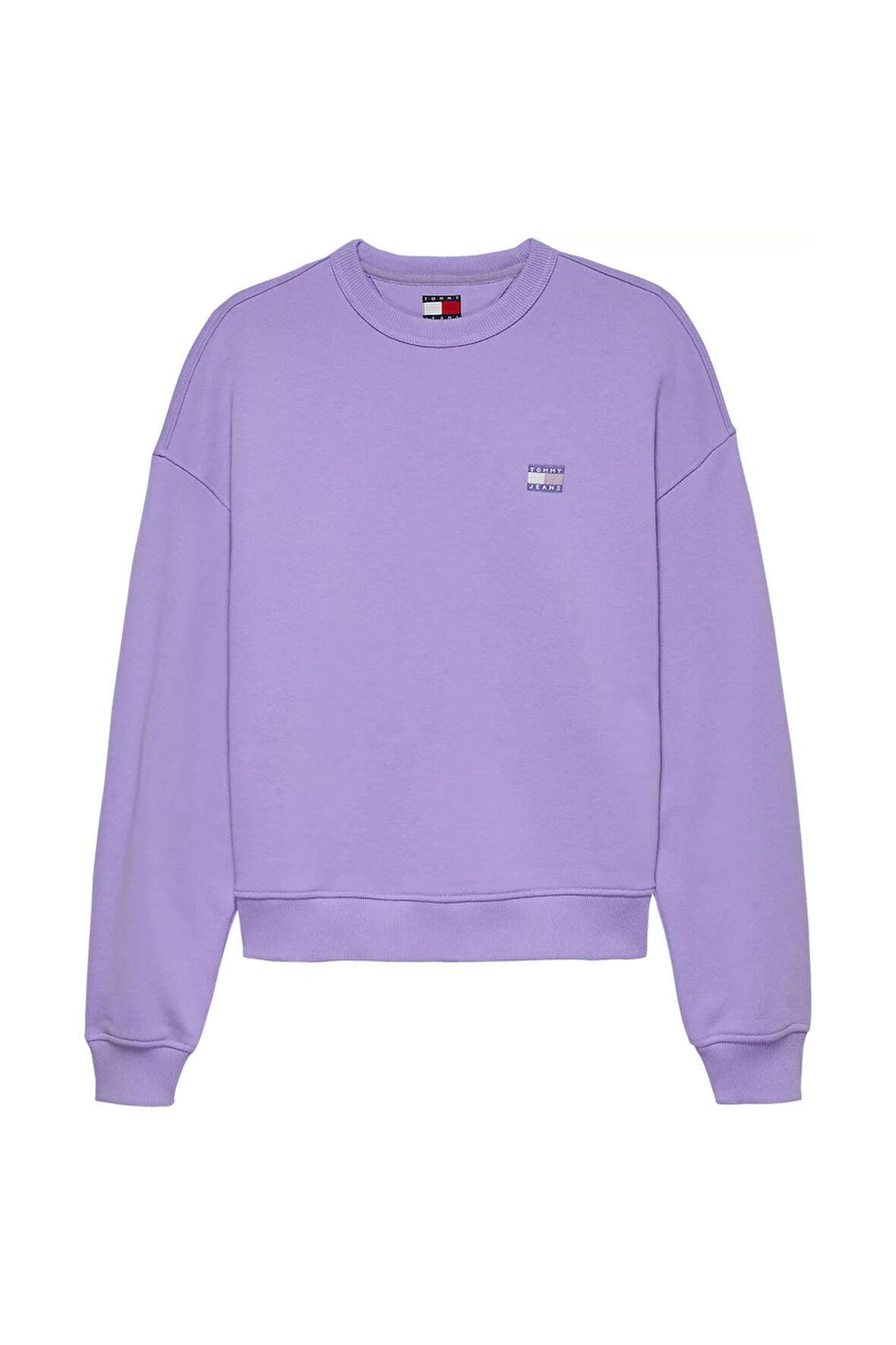 Kadın Boxy Badge Sweatshirt - Mor | S