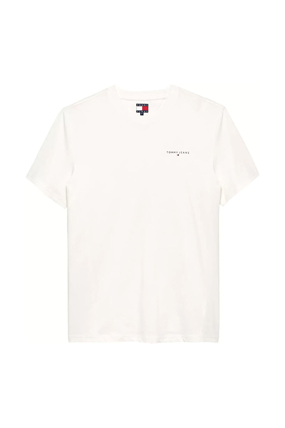 Erkek Slim Fit Minimal Logo T-Shirt - Ekru | S