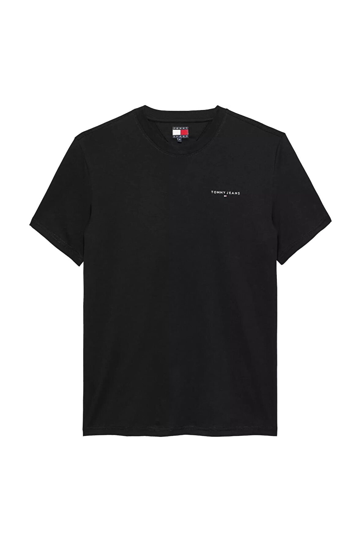 Erkek Slim Fit Minimal Logo T-Shirt - Siyah | S