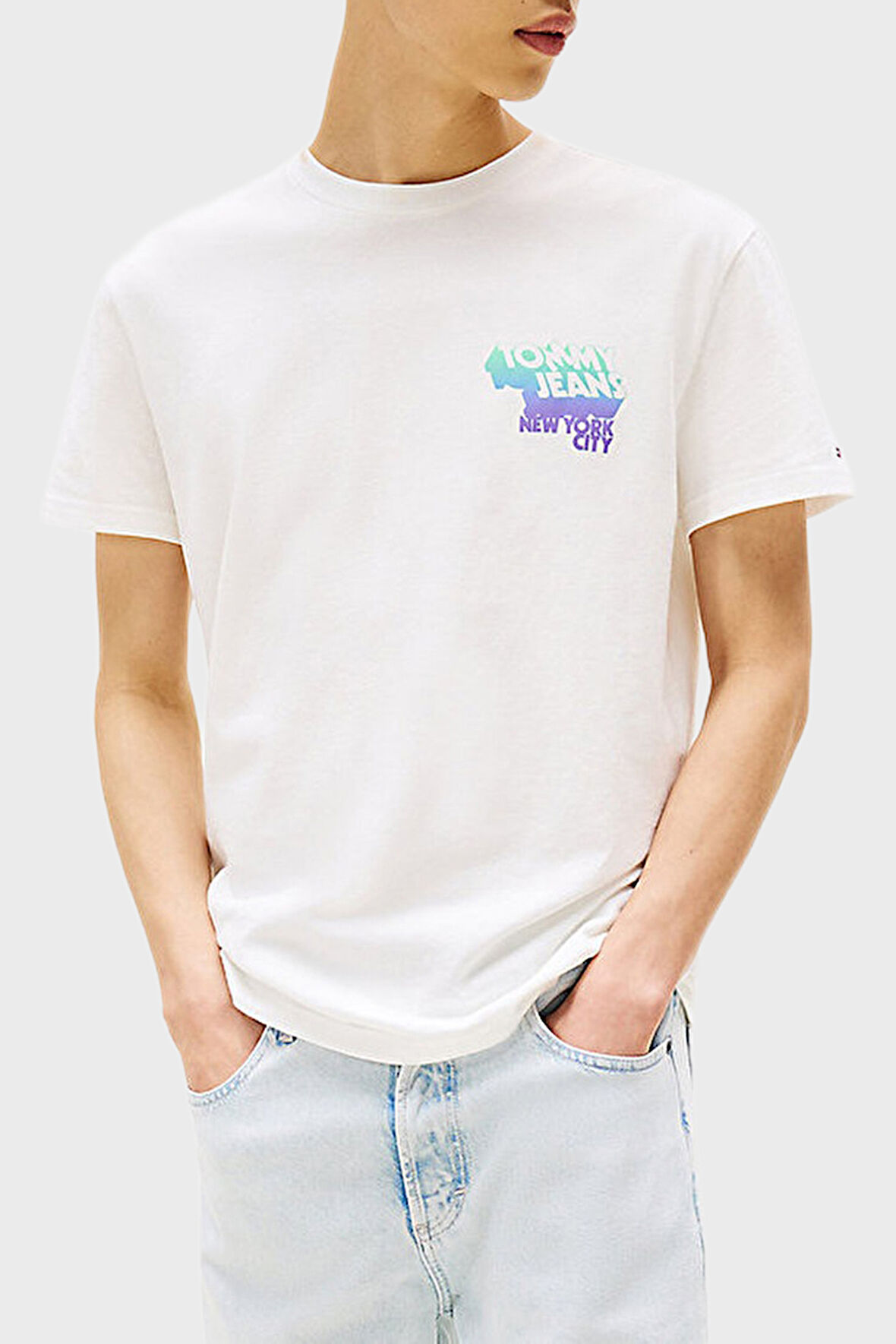 Tommy Jeans Erkek T Shirt DM0DM21589 YBL