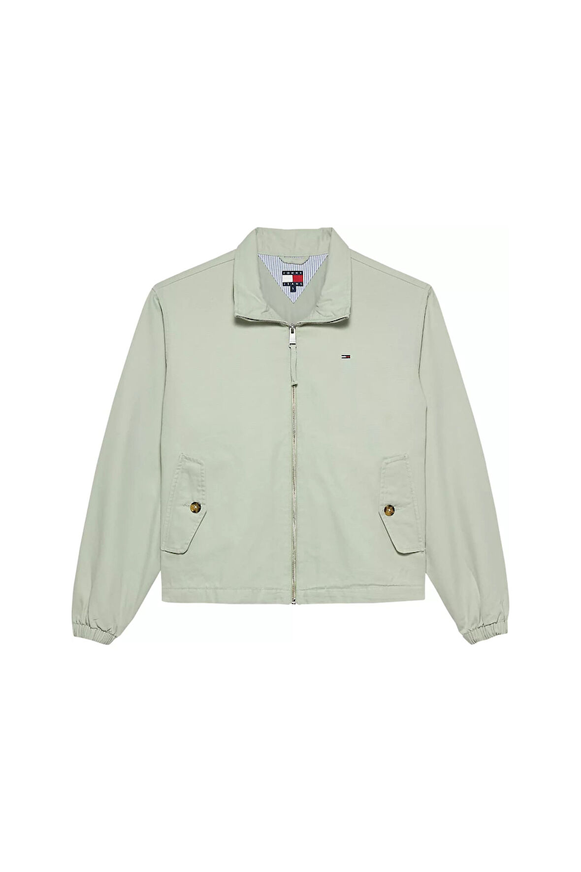 Kadın Tjw Regular Fit Zip Cotton Fermuarlı Ceket - Açık Yeşil | XS