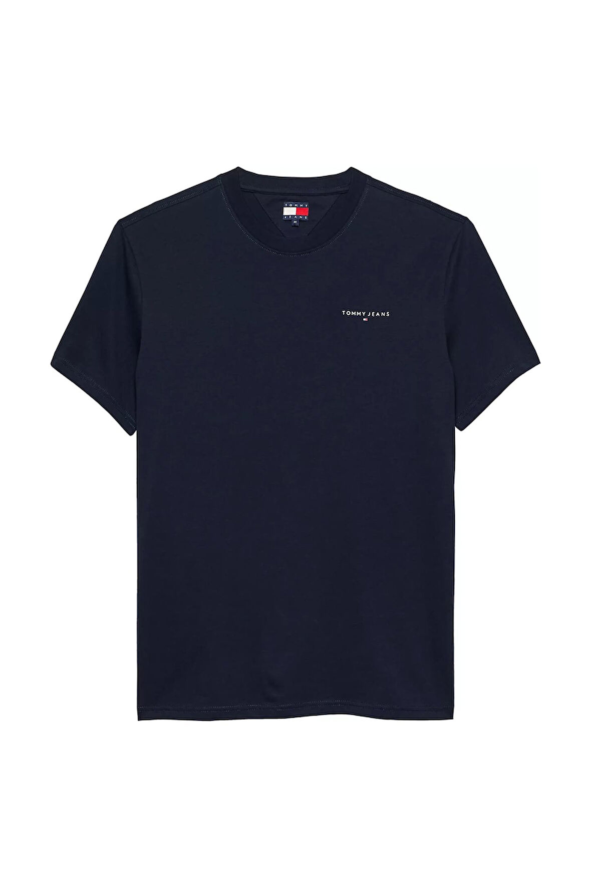 Erkek Slim Fit Minimal Logo T-Shirt - Lacivert | M