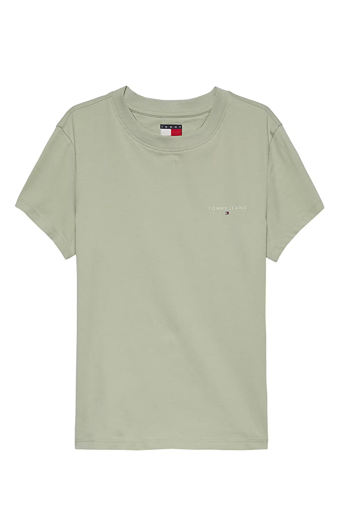 Kadın Slim Linear Kısa Kollu T-Shirt - Açık Yeşil | L