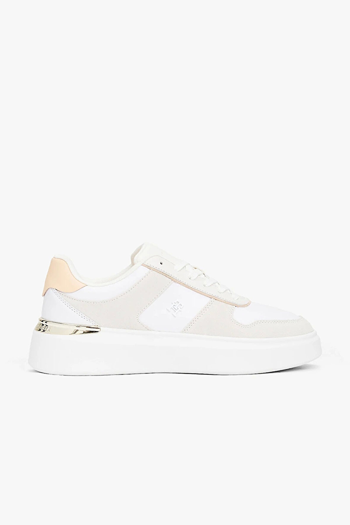 Tommy Hilfiger TH Moda Kort Tarzı Karışık Materyal Kadın Sneaker FW0FW086320JG