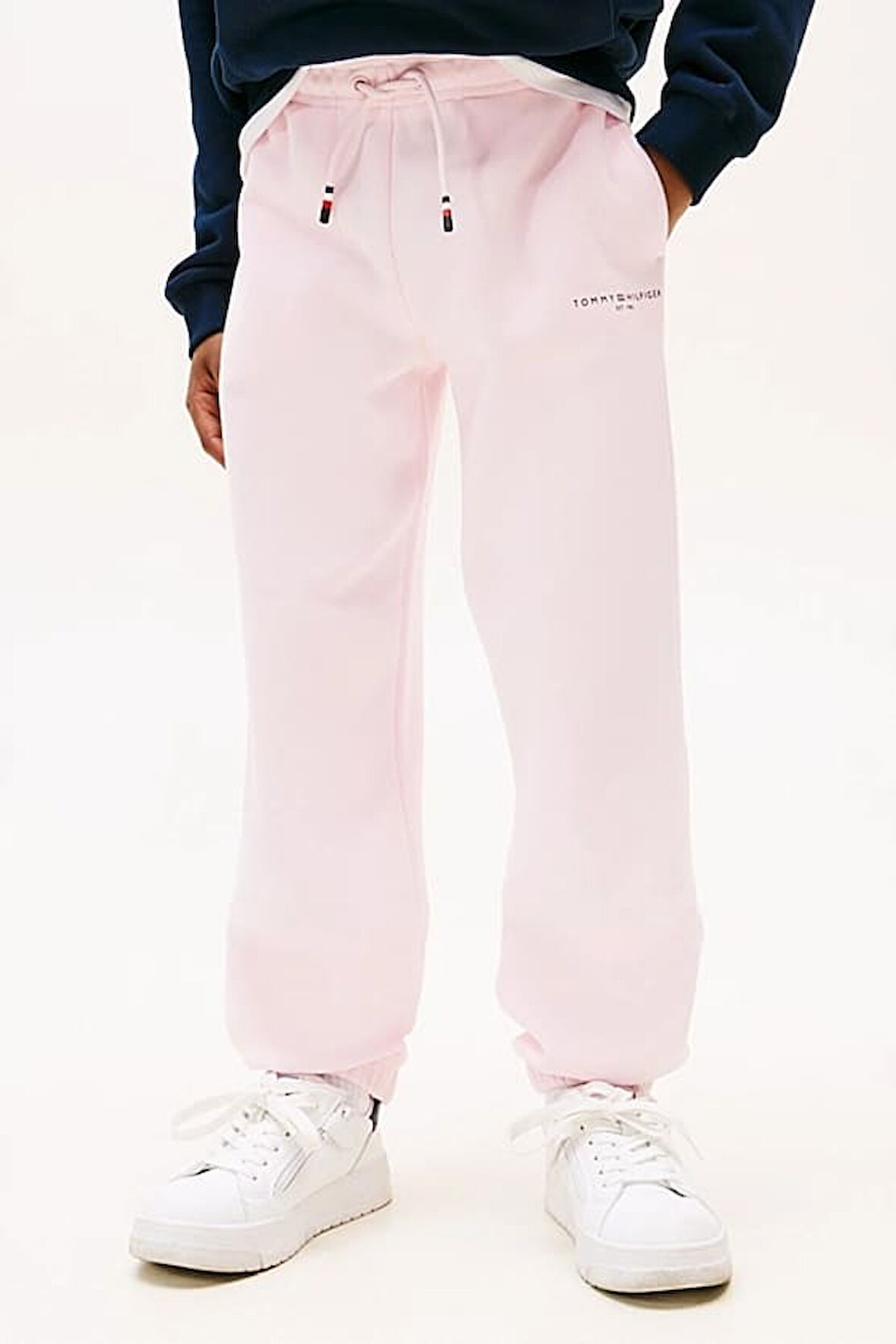 Unisex Çocuk Mini Logo Eşofman Altı - Açık Pembe | 12 Yaş