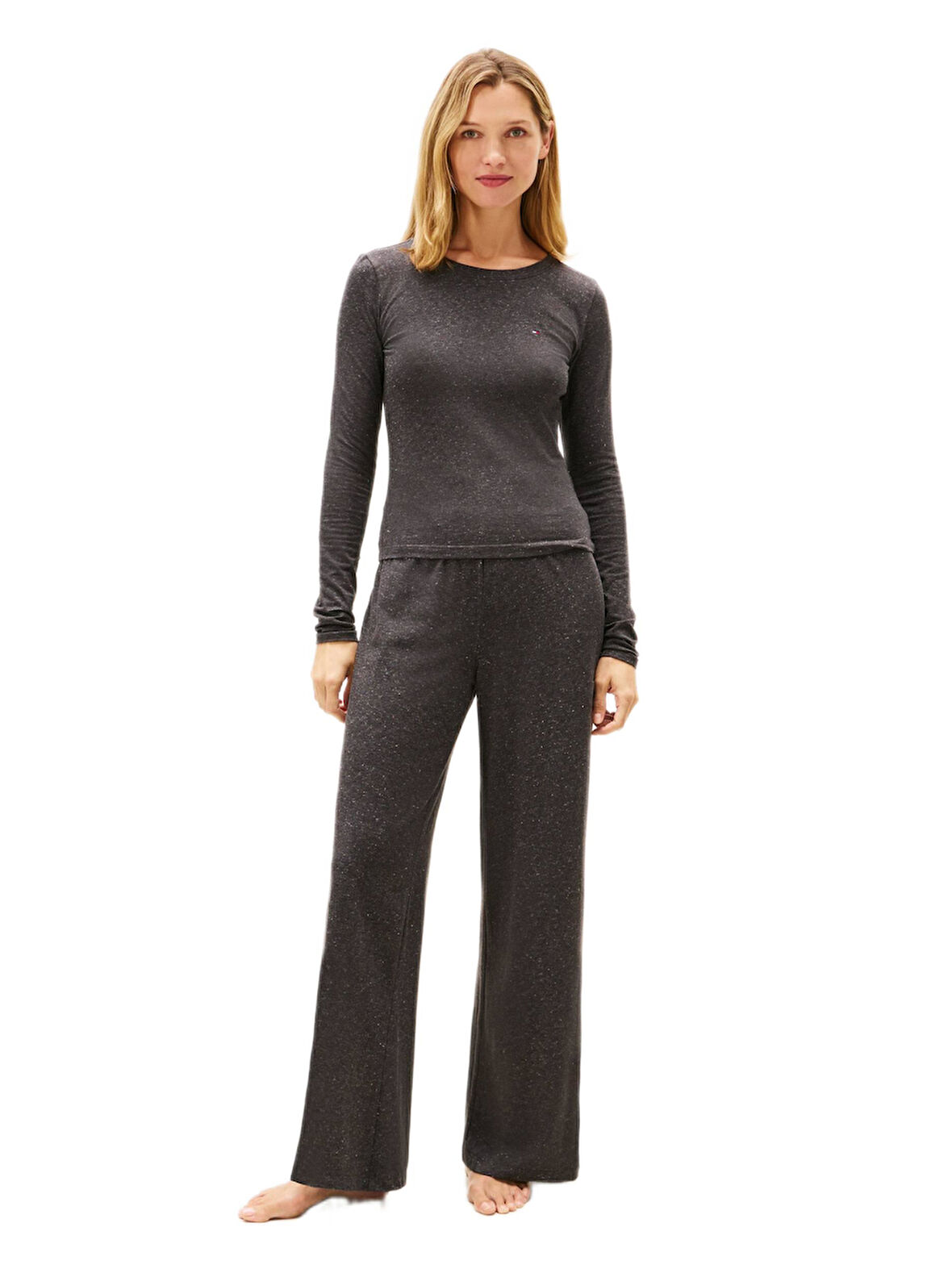 Tommy Hilfiger Kadın Gri Pijama Takımı UW0UW06230