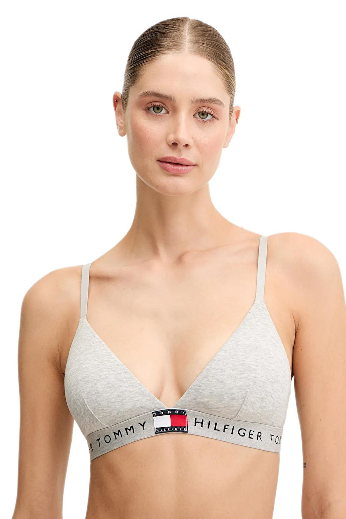 Tommy Hilfiger Kadın Gri Üçgen Sütyen UW0UW06040