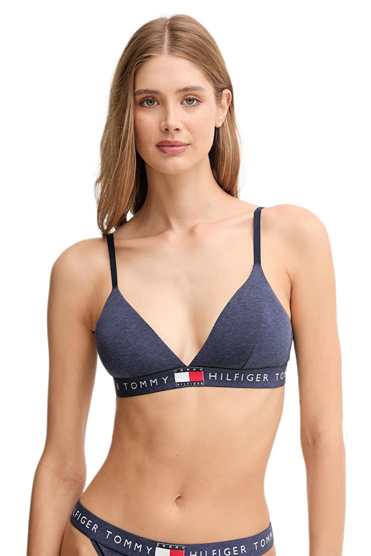 Tommy Hilfiger Kadın Mavi Üçgen Sütyen UW0UW06040