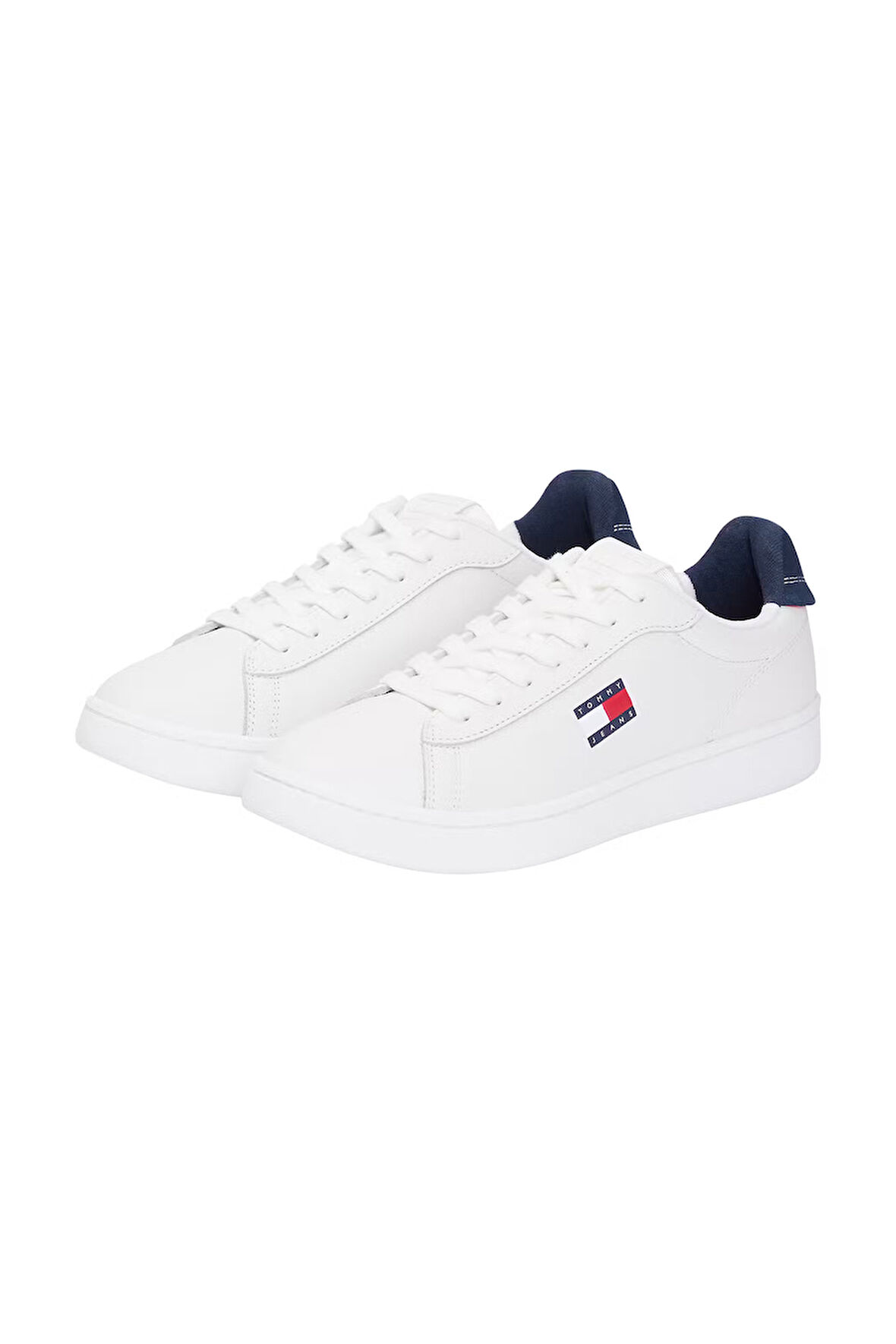 Erkek Tommy Jeans ARCHIVE '98 Leather Sneakers - Beyaz | 42